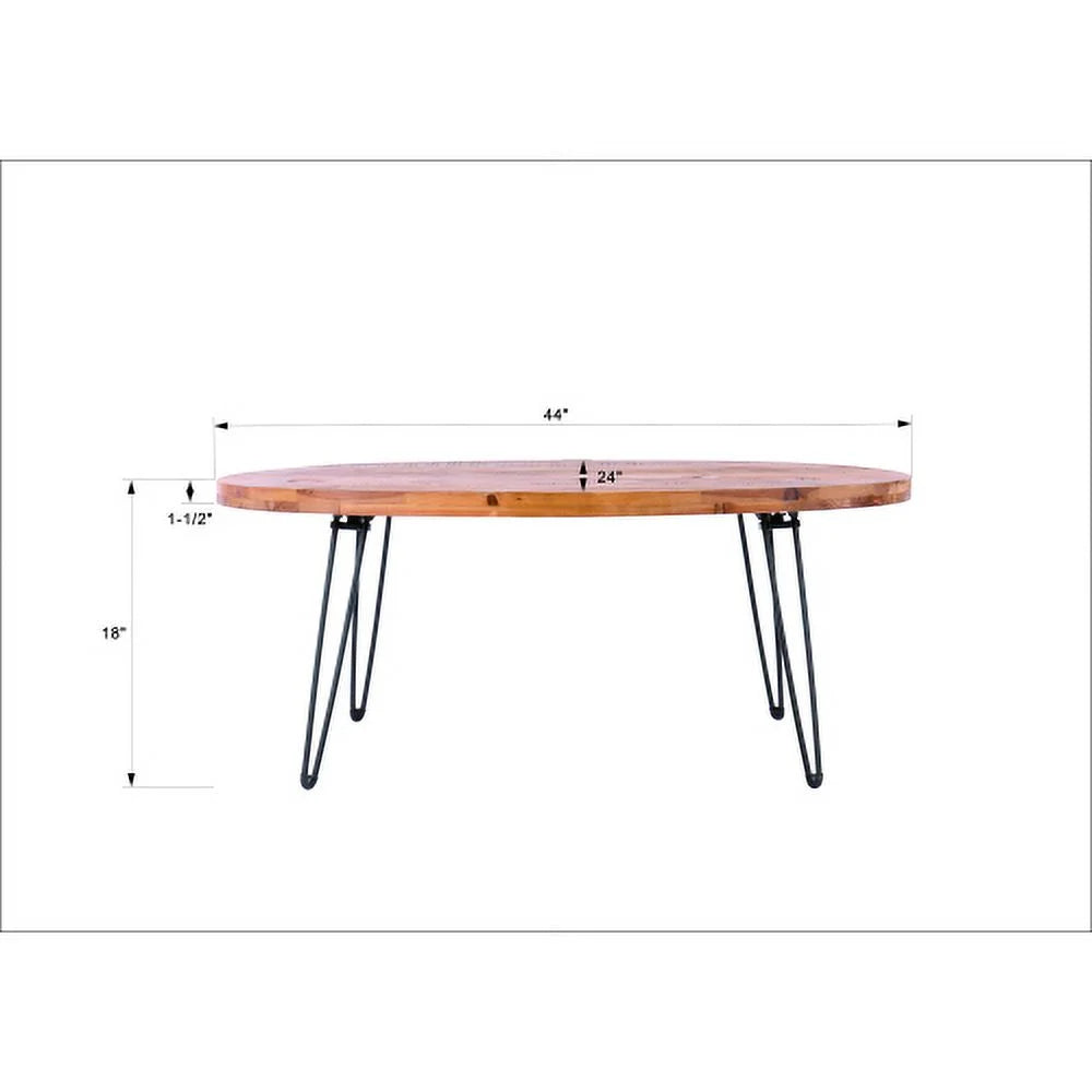 Reclaimed Wood Foldable Cocktail Table N709938