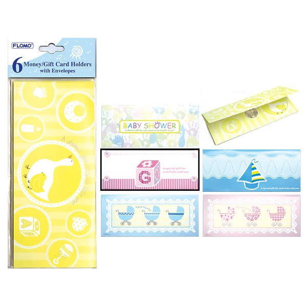 Money & Gift Card Holders 6 Pack U734