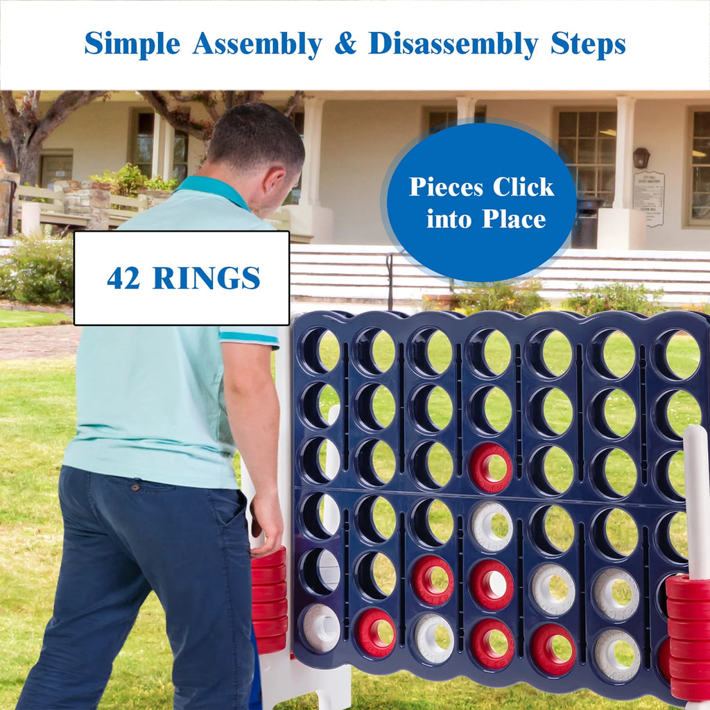Jumbo 4-to-Score 4 in A Row Giant Game Set V867927