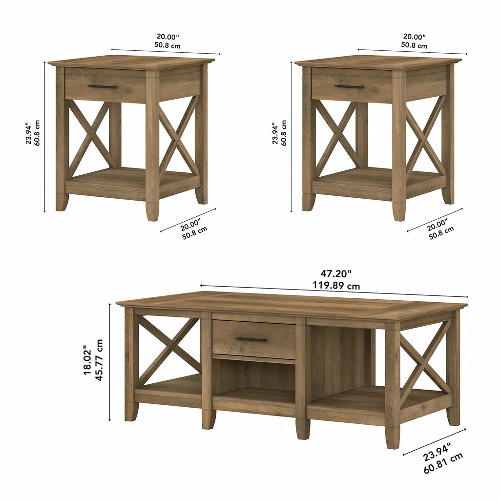 Coffee Table with 2 End Tables X888830