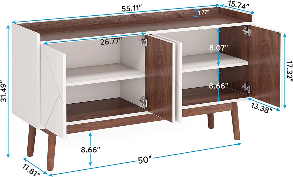 55" Buffet Cabinet with Storage and Doors W38584