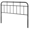 Black King Size Metal Headboard J1104