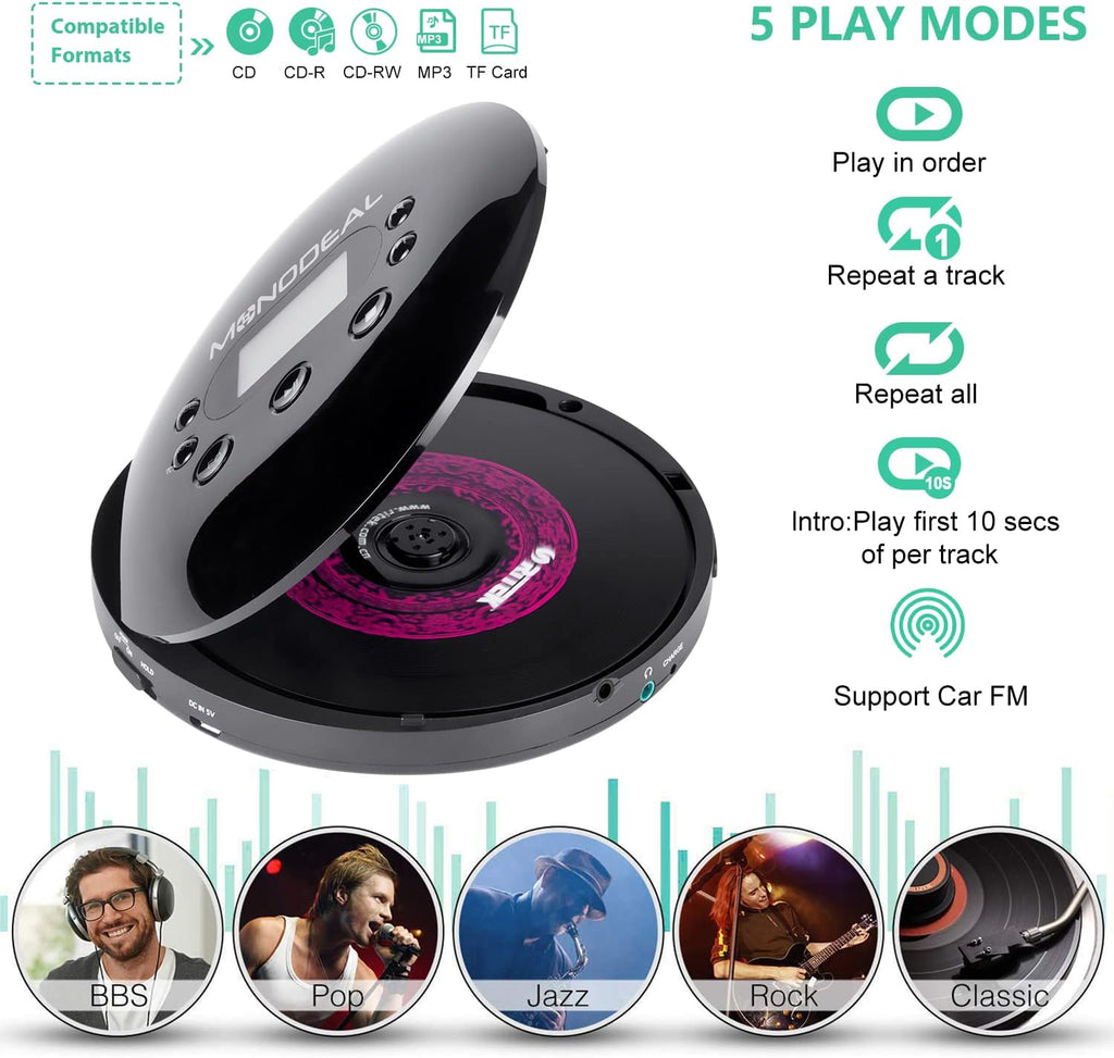 Portable CD Player with FM Transmitter L872427