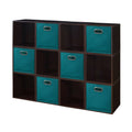 12 Cube Storage Set with 6 Canvas Bins B75852