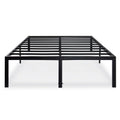18-inch High Rise Black Metal Platform Bed Frame B4274