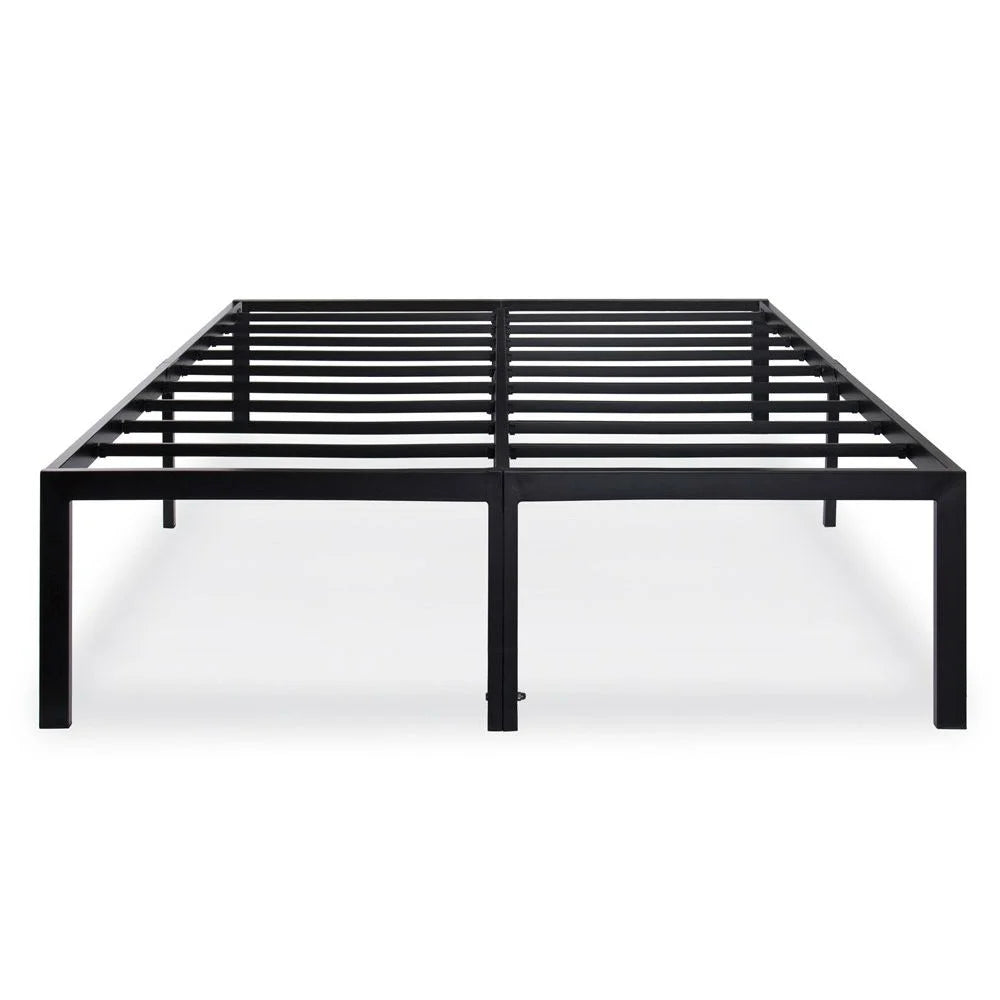 18-inch High Rise Black Metal Platform Bed Frame B4274