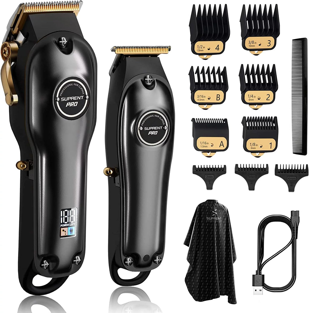 Cordless Hair Clippers & T-Blade Trimmer Combo with LED Display Z22190