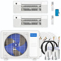 36,000 BTU 2 Zone Ceiling Cassette Ductless Air Conditioner and Heat Pump F77679