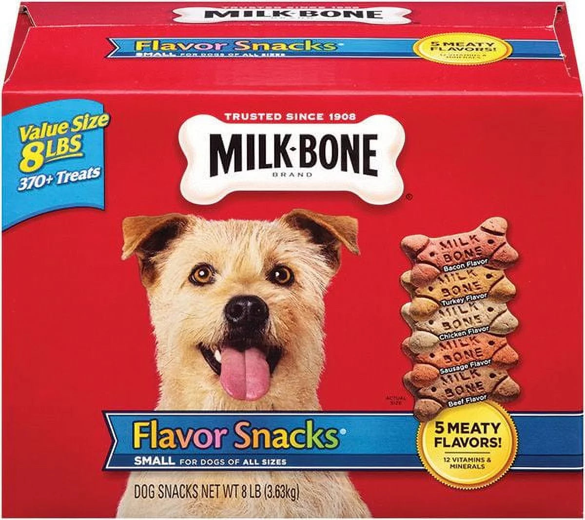 Milk-Bone Flavor Snacks Small Dog Biscuits 8 lbs F5949