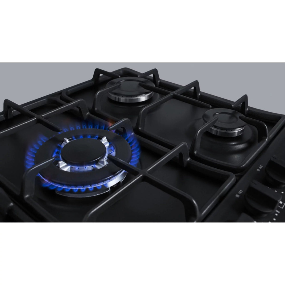 Black 5 Burner Gas Cooktop with Cast Iron Grates W277062