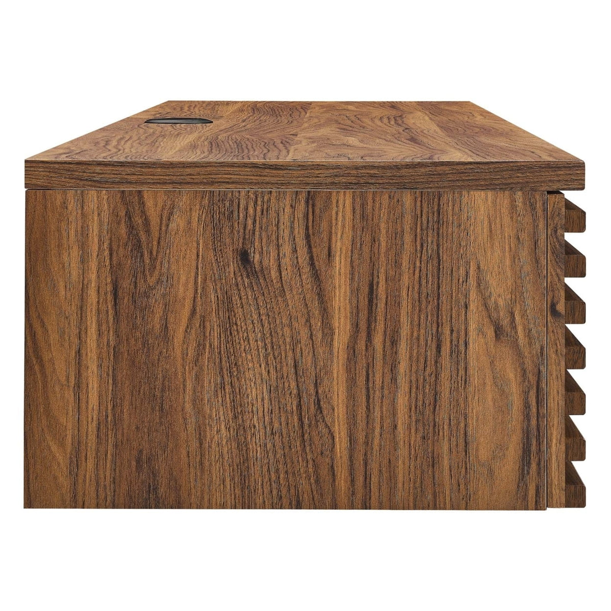 Wall Mount Wood Office Desk in Walnut Q773