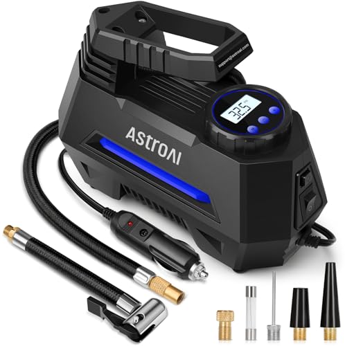 Portable Air Compressor Tire Inflator 12V DC with Digital Pressure Gauge E89961