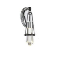 1 - Light Dimmable Black Armed Sconce C405