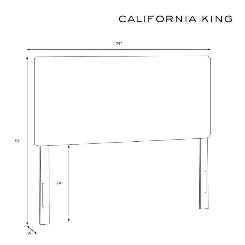 California King Linen Button Headboard S6309