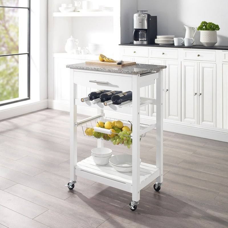 White Kitchen Cart Y328392