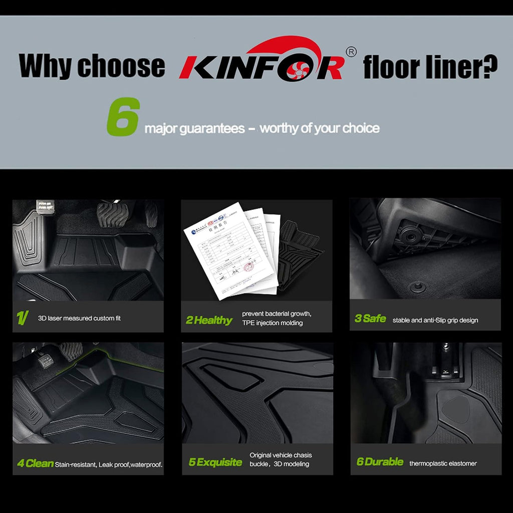 Custom Fit TPE Floor Mats 2 Row Seat G898