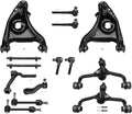 Front Control Arms with Ball Joints Sway Bars Tie Rods Suspension Kit 14pc Set C29620