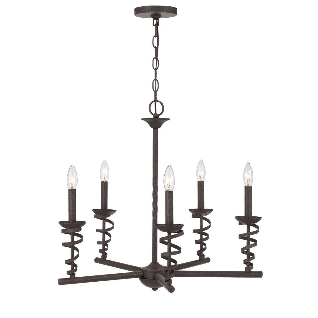 Black Metal Chandelier A99485