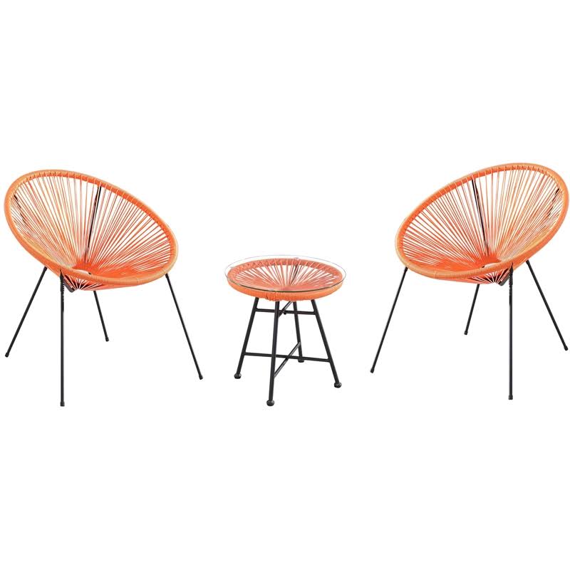 Steel 3 Piece Patio Bistro Set P8529