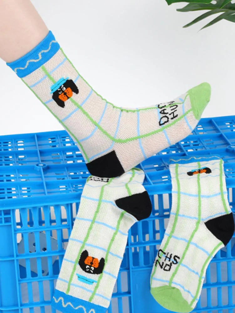 Cartoon Puppy Pattern Socks E246236