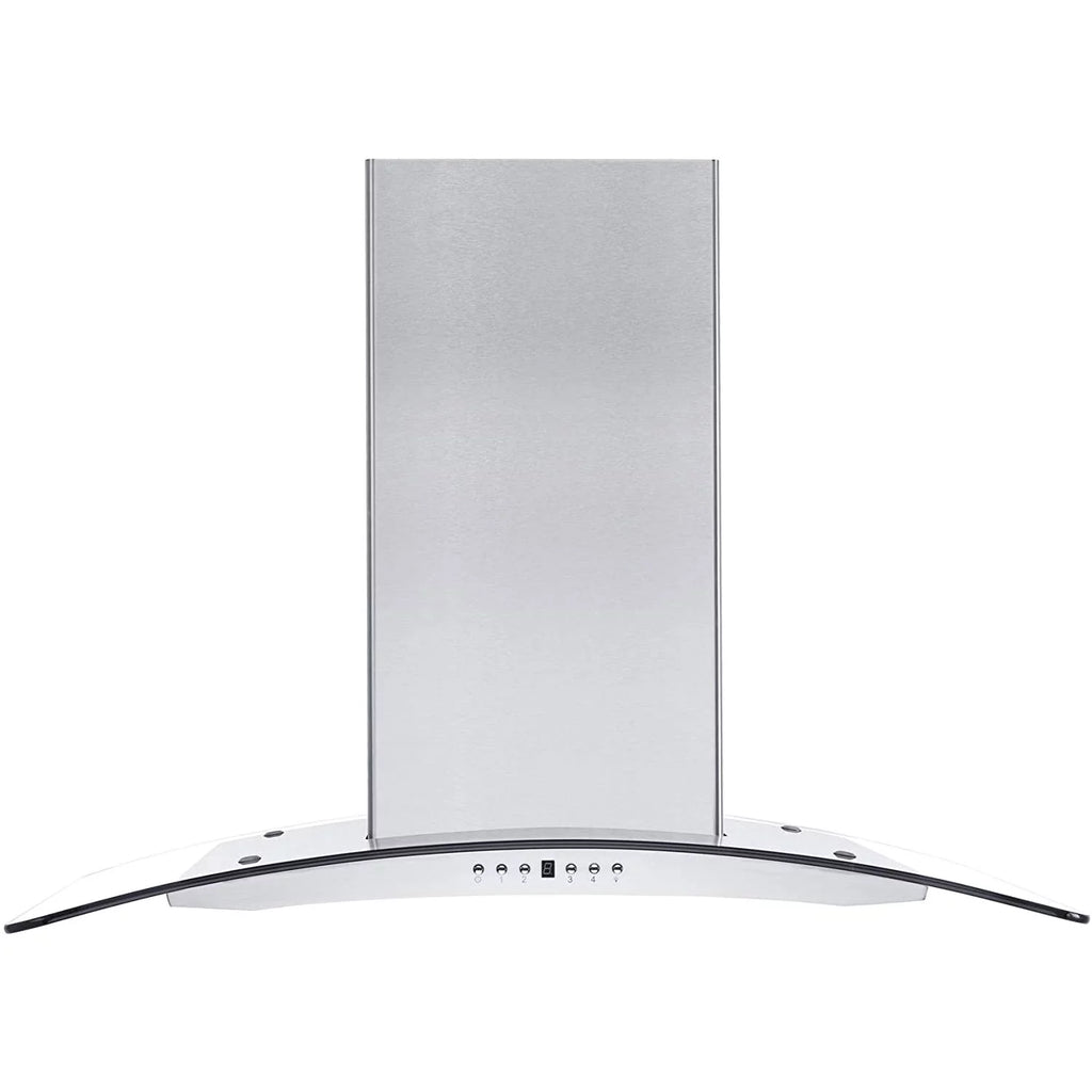 36" Island Ceiling Mount Range Hood Stainless Steel Glass R758872