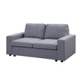 Gray Linen Loveseat C4780