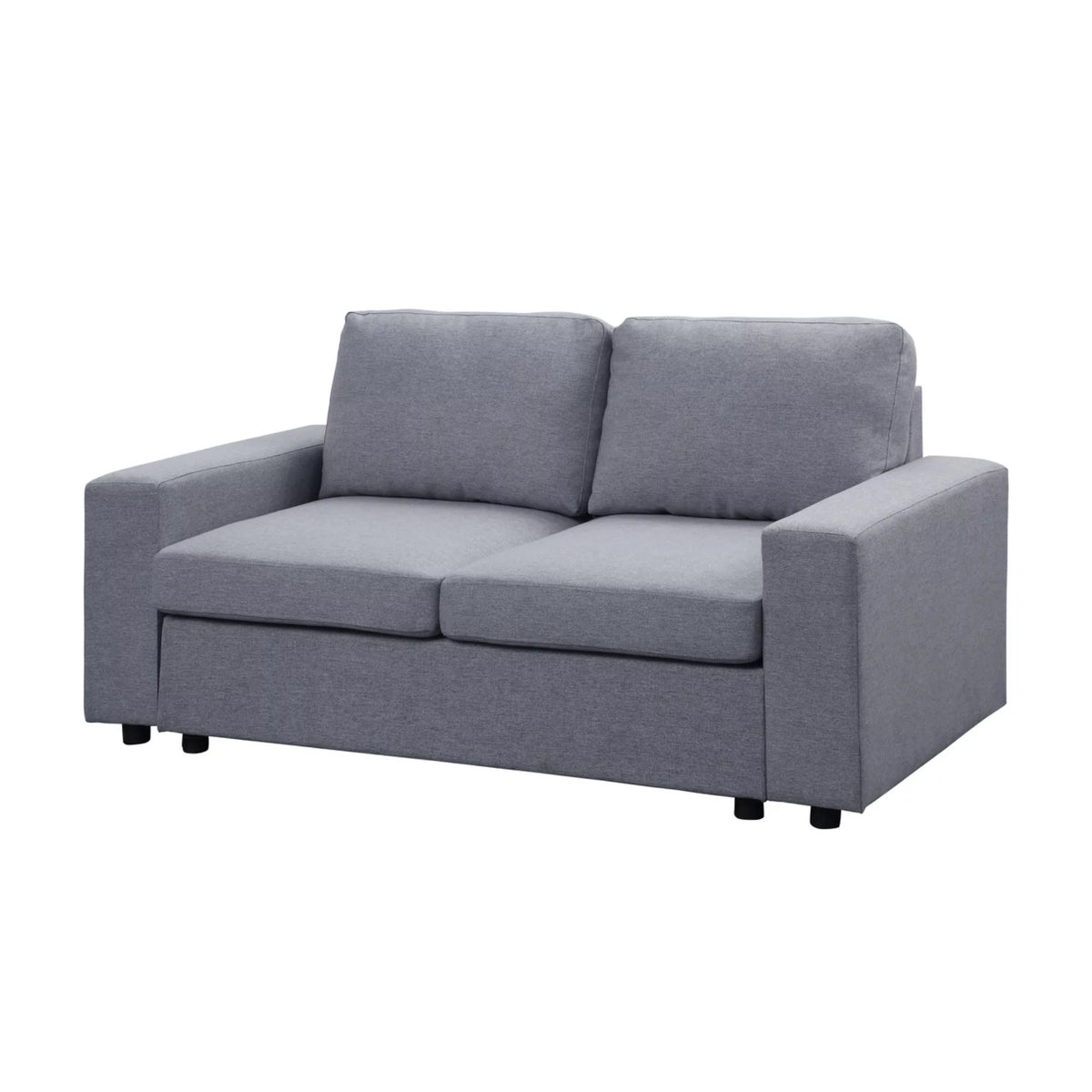 Gray Linen Loveseat C4780