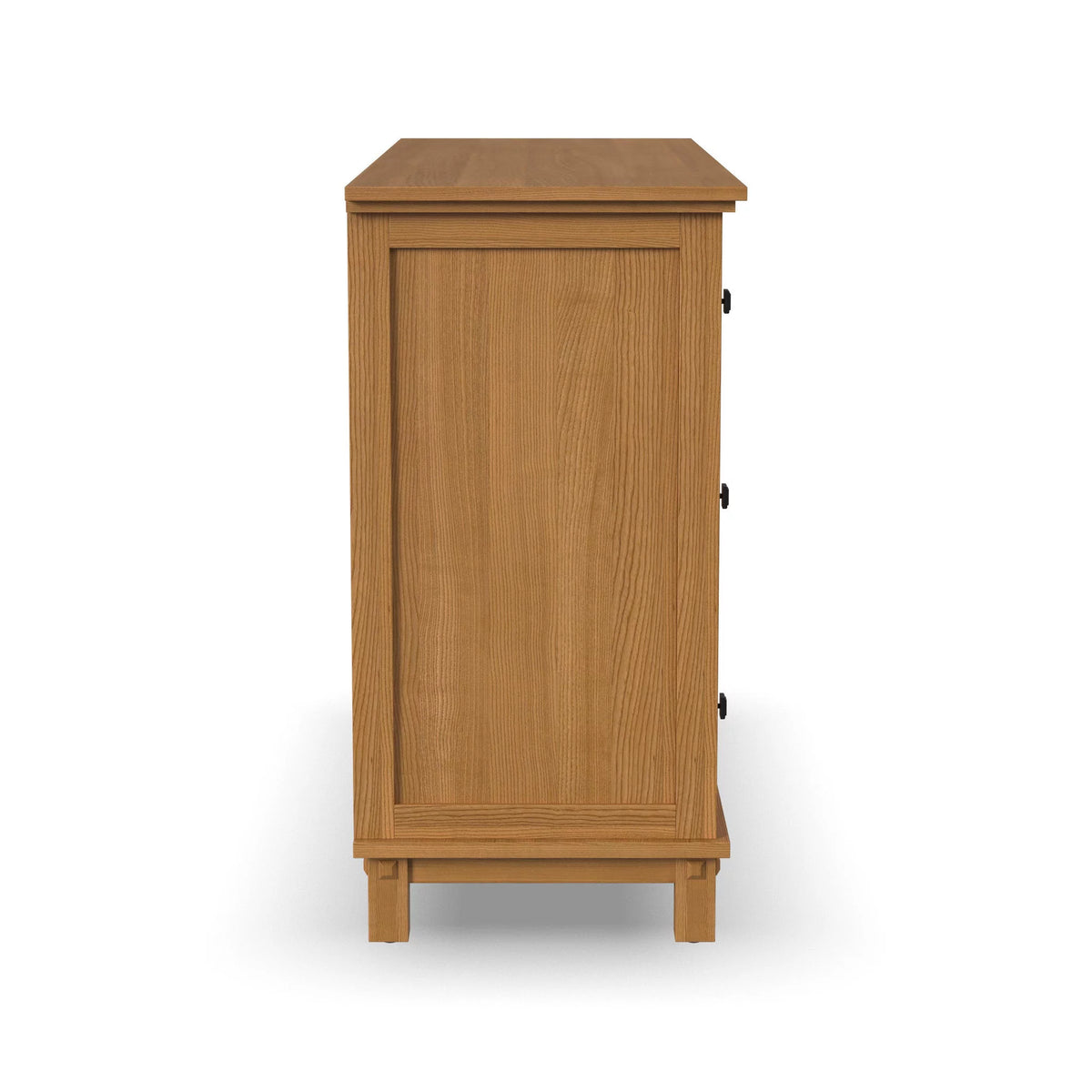 Brown 6 Drawer Wood Dresser Q9664