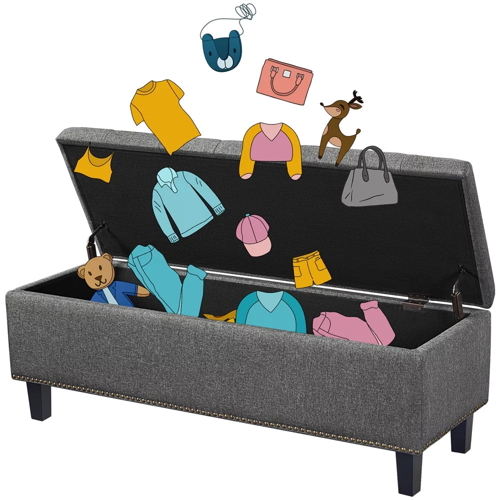 Modern Tufted Storage Bench D48103
