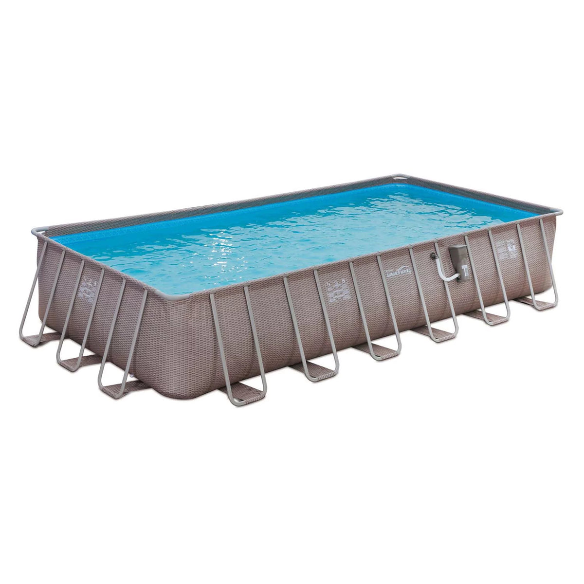 24 x 12 x 4.5' Rectangle Above Ground Frame Swimming Pool Set M2373