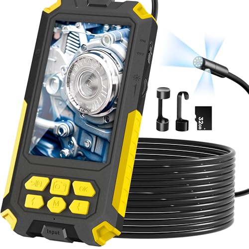 Endoscope Camera with Light, 32.8FT Industrial Borescope with 32GB Card R110019