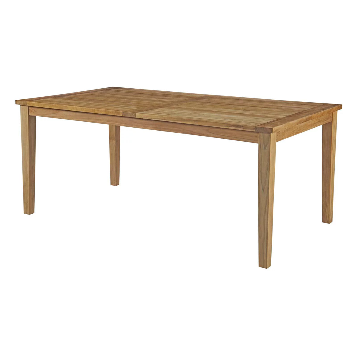 White Wood Outdoor Dining Chair and Table Set N8112