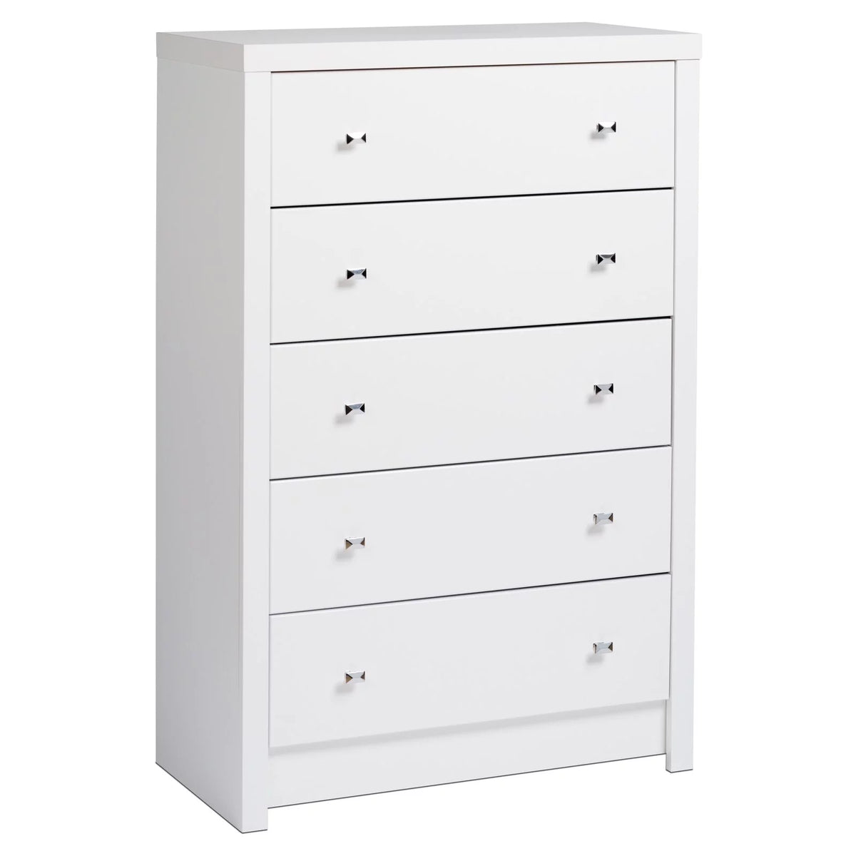 5 Drawer White Wooden Dresser M910