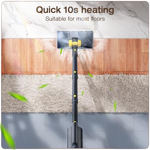 Steam Mop Cleaner with Detachable Handheld Steamer, 10-in-1 Accessories, Gray E589717