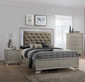 Queen Size Upholstered Panel Bed Chest Nightstand Set H2736