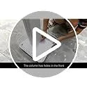White Rolling Trolley Cart with Wheels and Storage Z90411