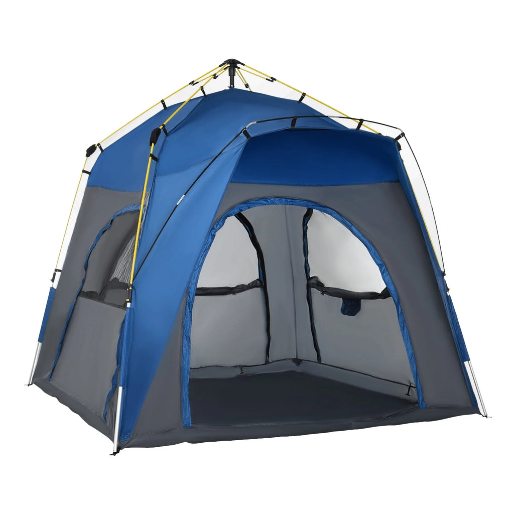 4 Person Pop Up Tent with Windows and Doors J541