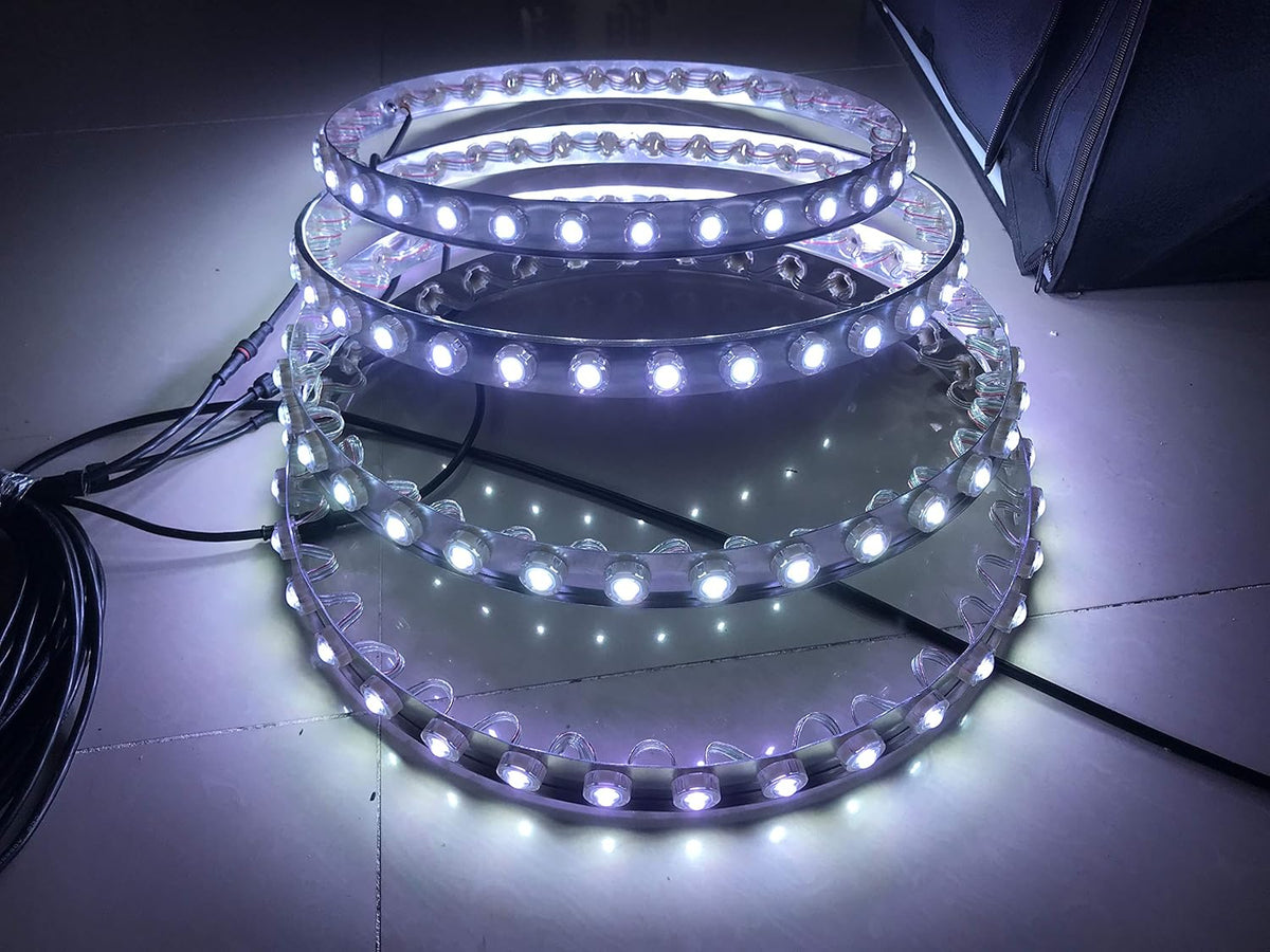 15.5'' RGB IP68 Waterproof LED Wheel Ring Lights X42842