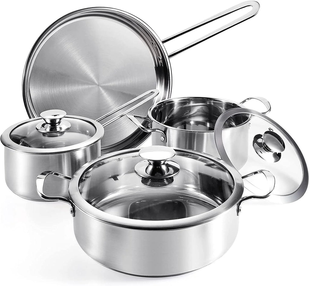 7 Piece Stainless Steel Cookware Set H10784