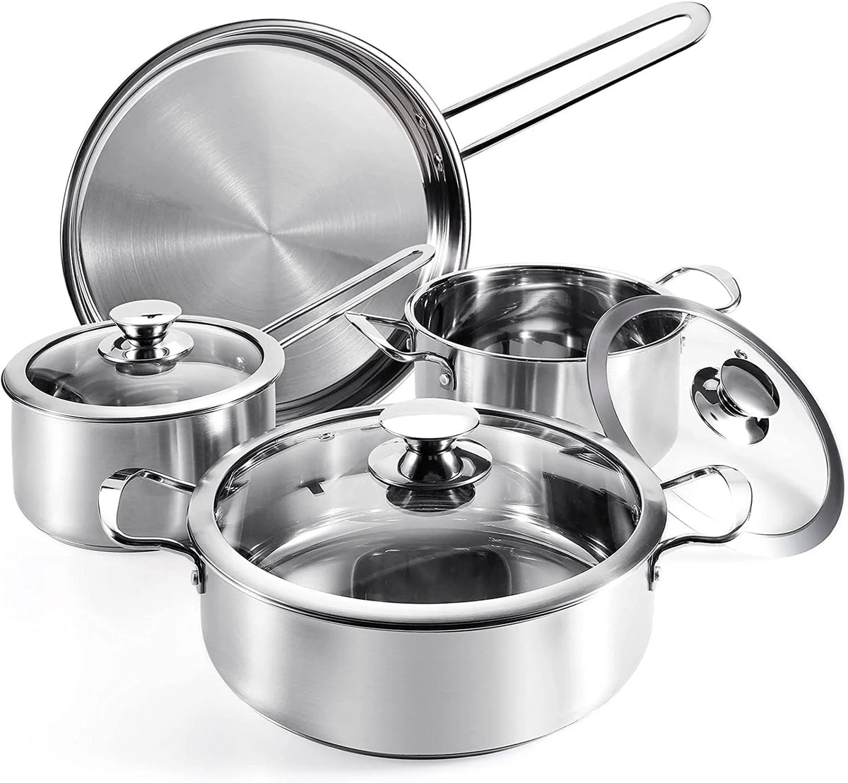 7 Piece Stainless Steel Cookware Set H10784