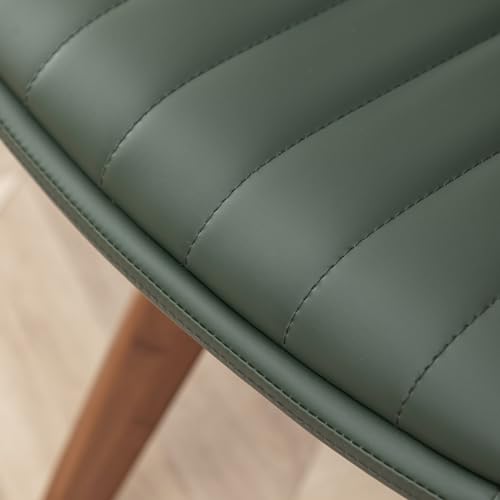 Set of 2 Gray Fabric Faux Leather Dining Chairs with Arms Y663