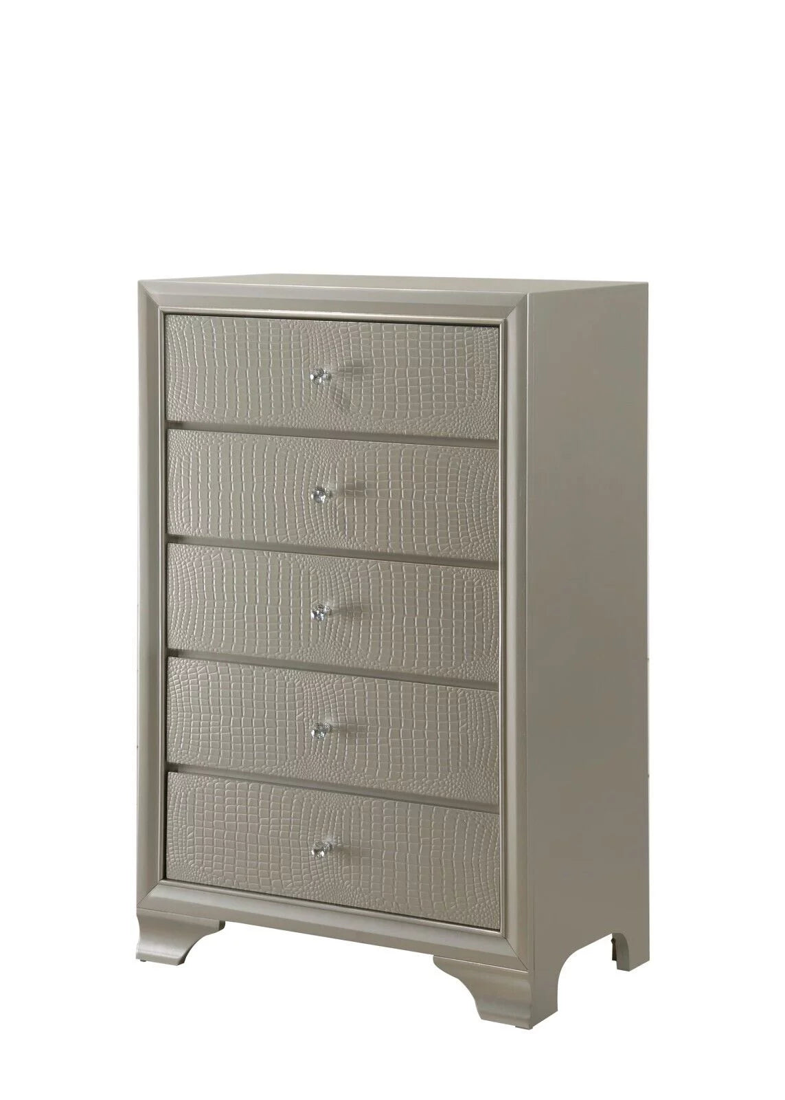 Queen Size Upholstered Panel Bed Chest Nightstand Set H2736