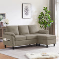 Modern Fabric L-Shaped Sectional Sofa with Chaise K56156