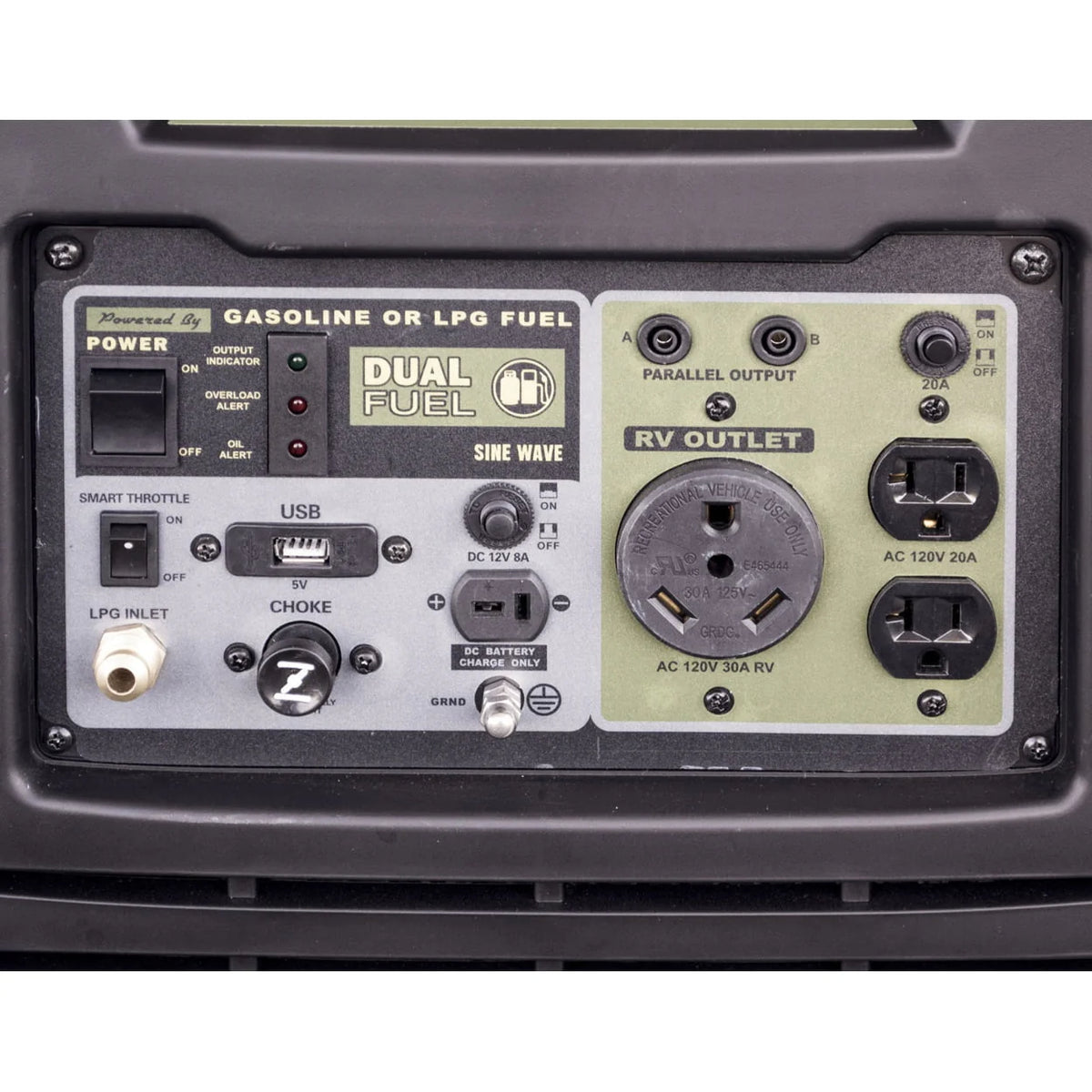 3,500-Watt Dual Fuel Inverter Generator V77993