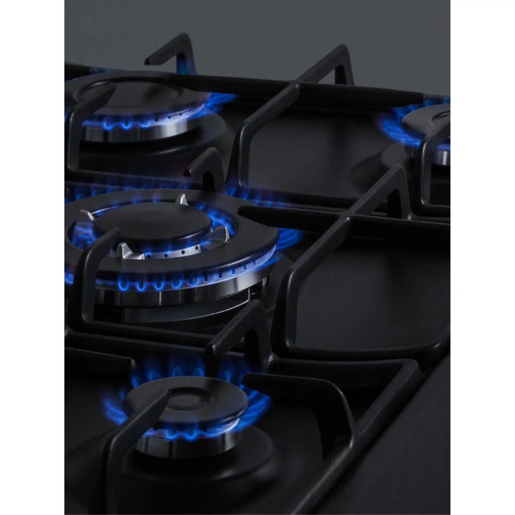 Black 5 Burner Gas Cooktop with Cast Iron Grates W277062