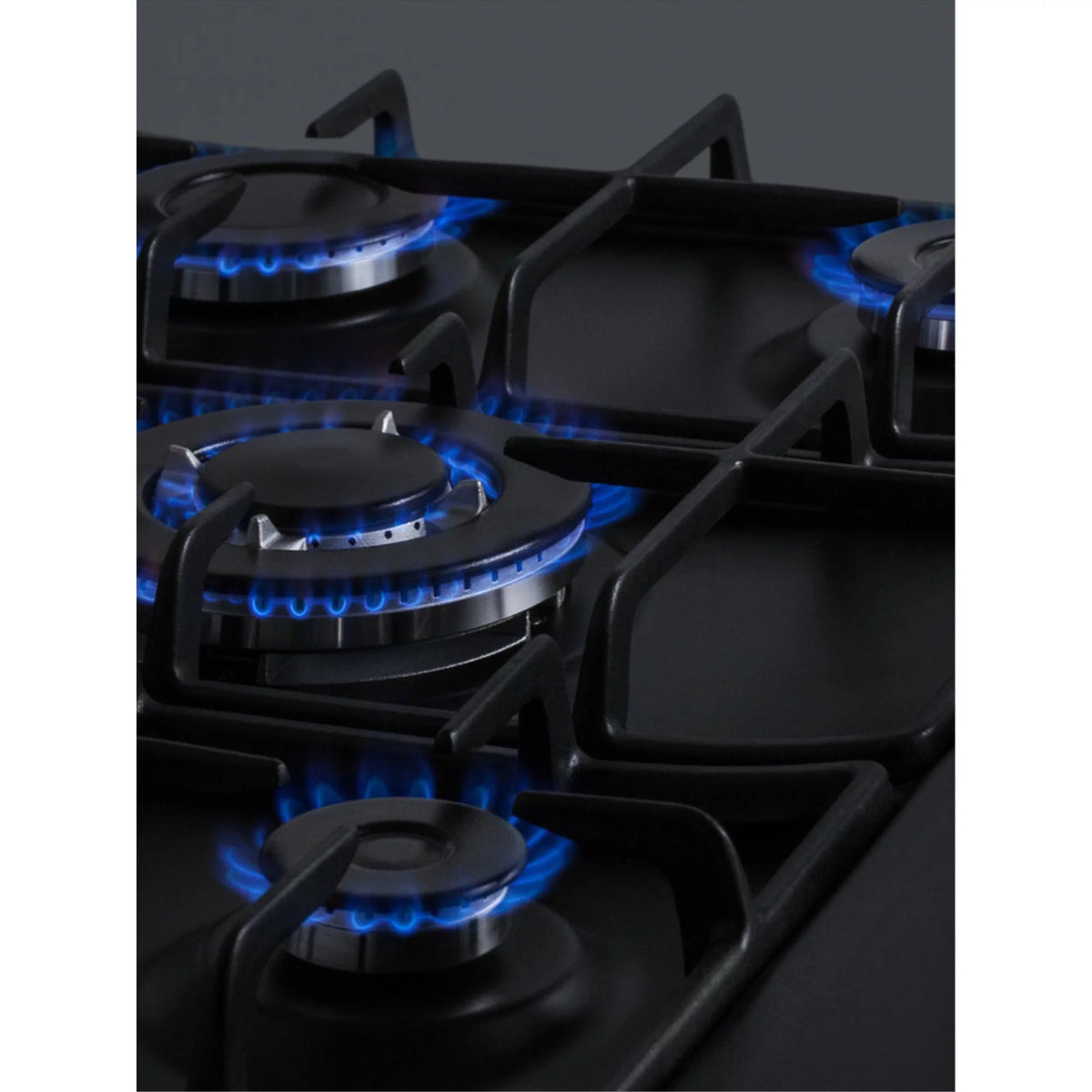 Black 5 Burner Gas Cooktop with Cast Iron Grates W277062
