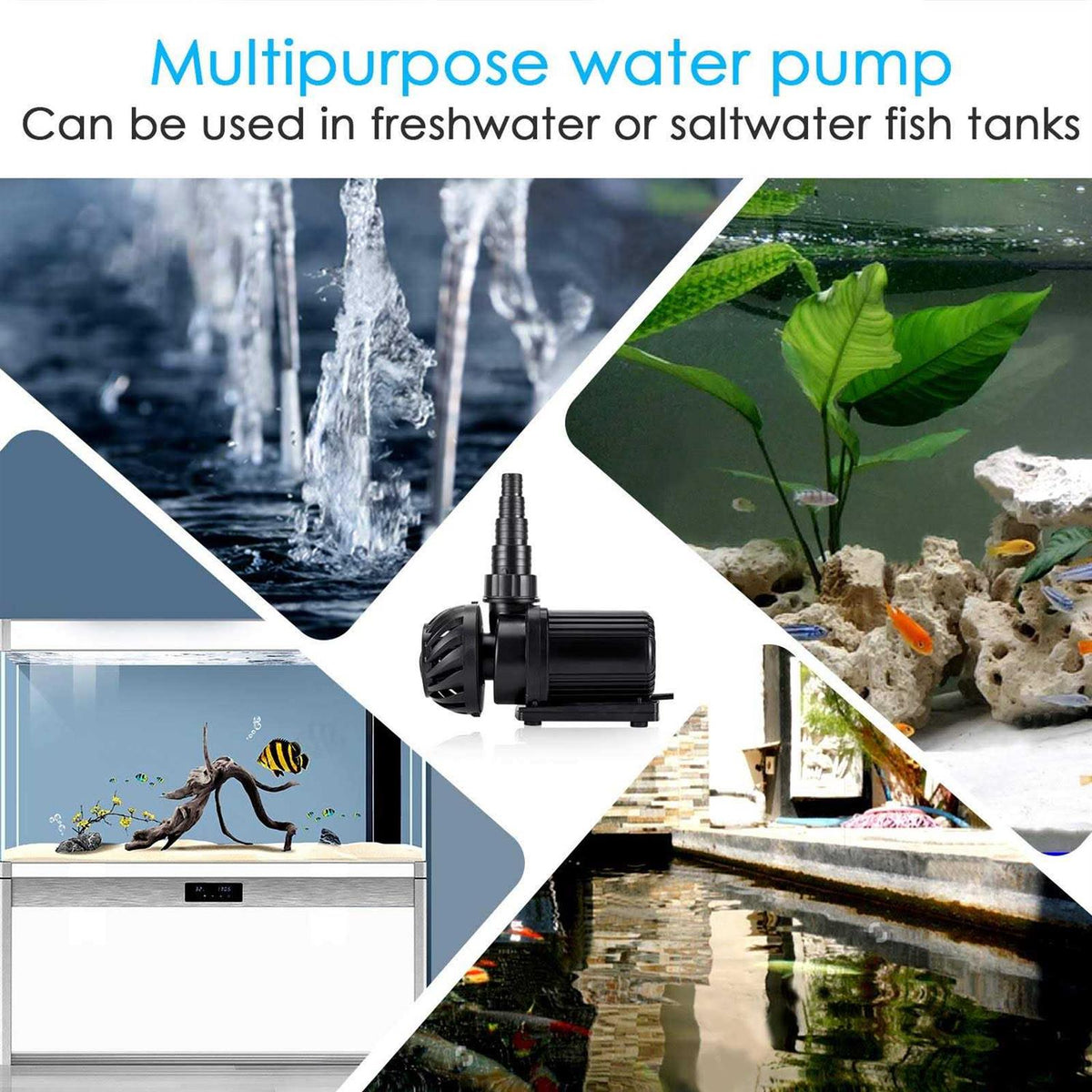 800-3200GPH Controllable Submersible or External Water Pump Z9871