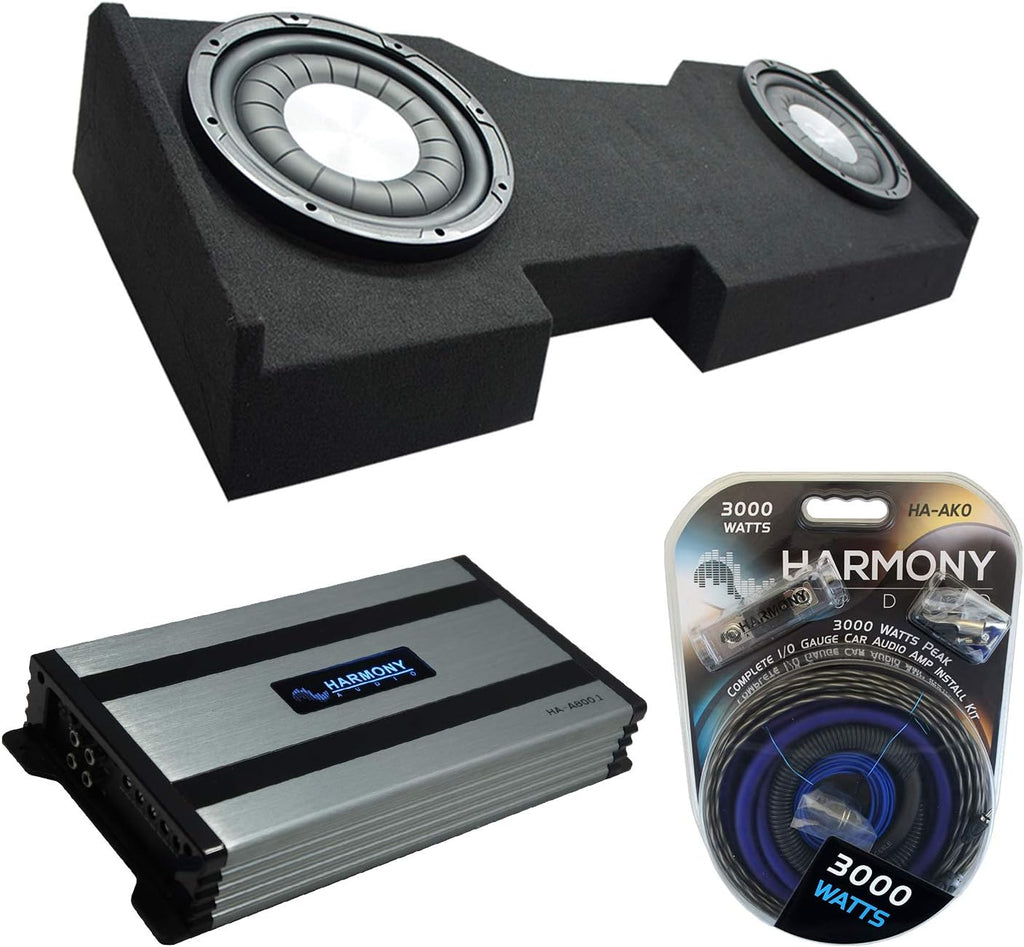 Dual 10 Sub Box Bundle with Amp J71601