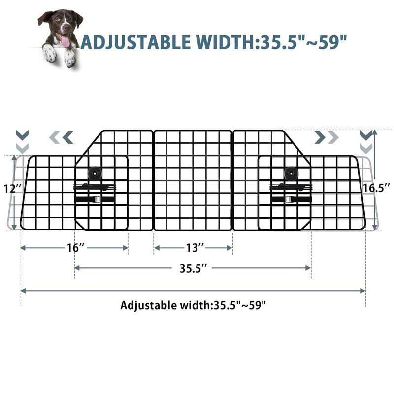 Adjustable Dog Car Barrier for SUVs Cars Trucks X370