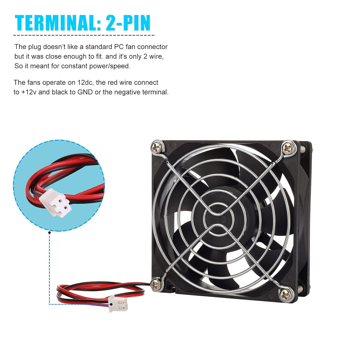 80mm 12V Brushless PC Case Fan V995